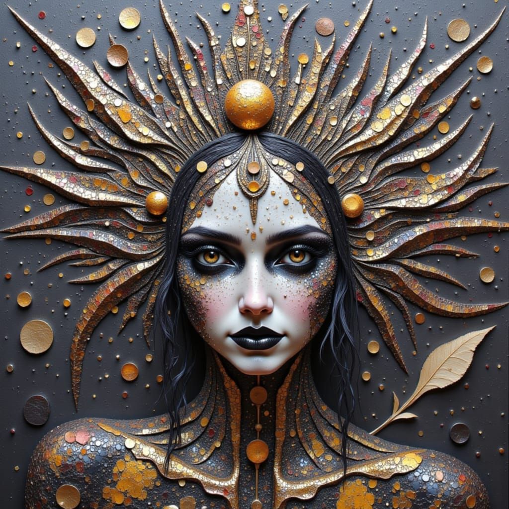 Painterly Texture Applied to an AI Image