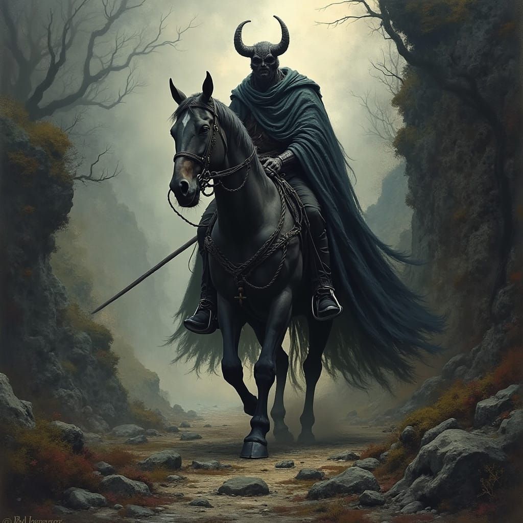 Dark Fantasy World in Grimdark Style