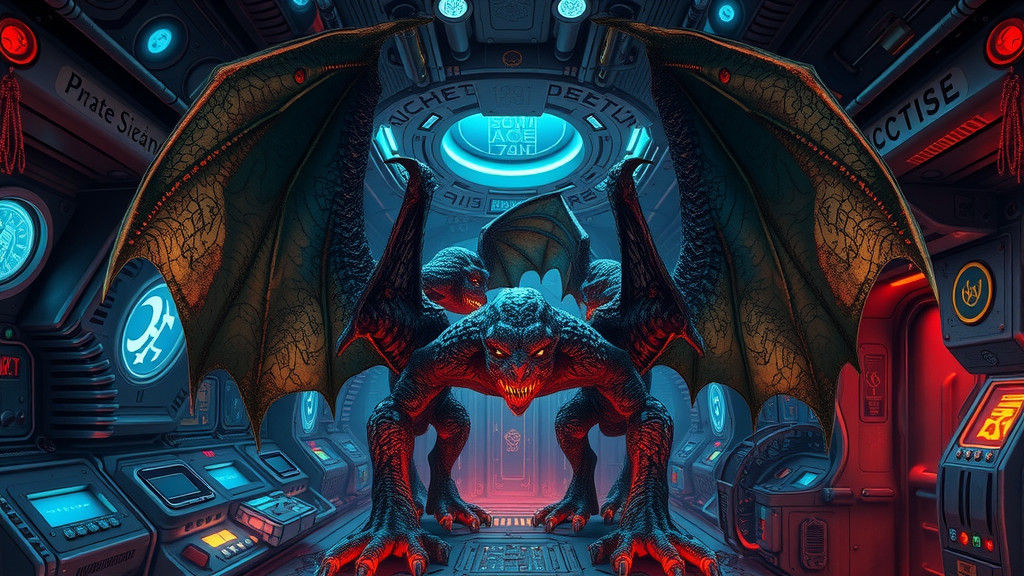 Pirate Gargoyles on a Sci-Fi Ship