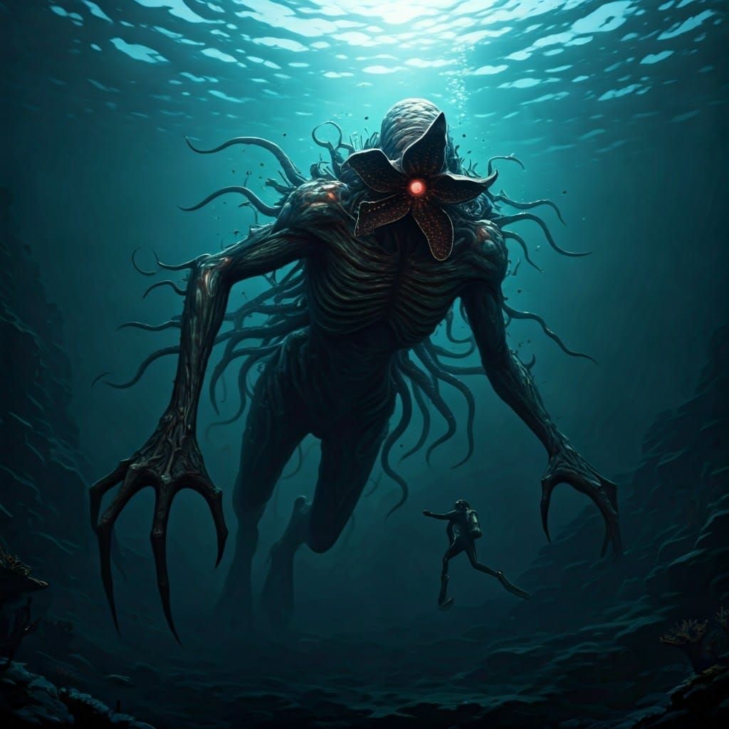 Eldritch Ocean Horror: Mind Flayer and Bloop Creature Chase...