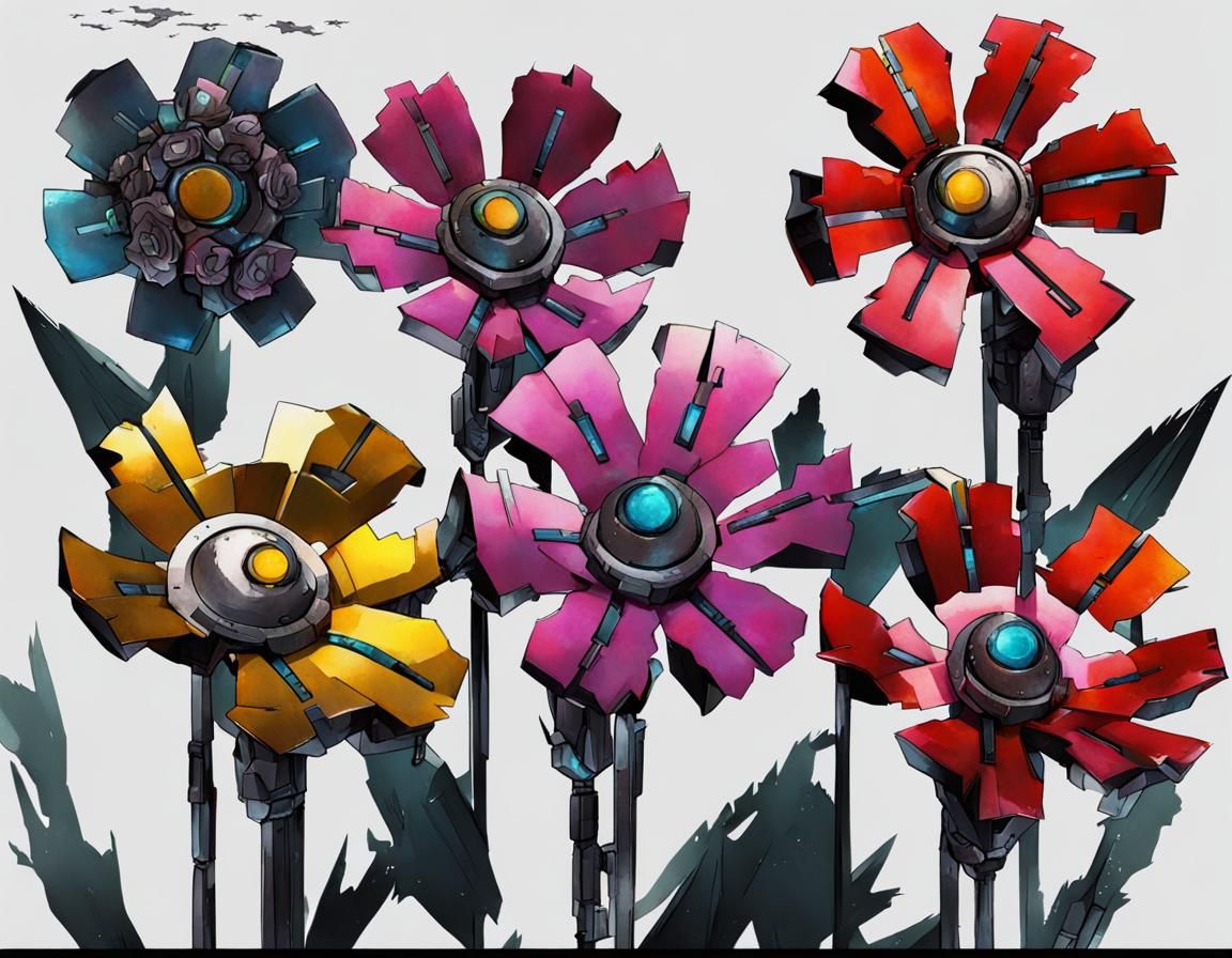Metal Flowers Bloom on Cybertron