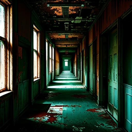 "the haunting toll of a rusty school bell echoing through a ...