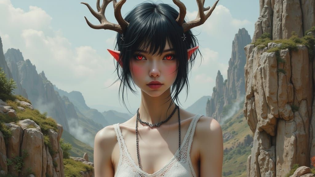 Fantasy Art Painting of Backdoor Character