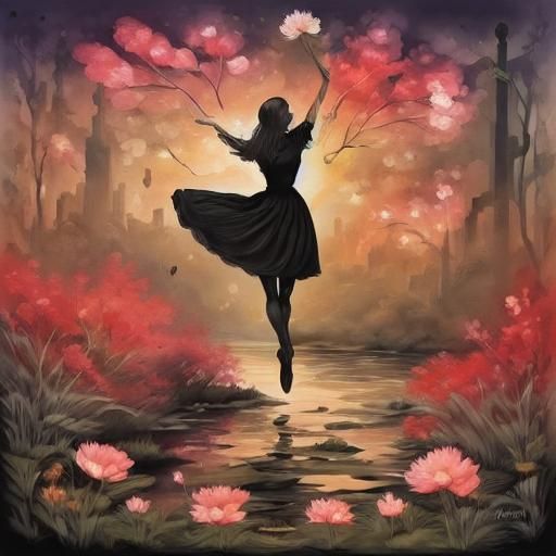 Flowery Ballerina in Bloom