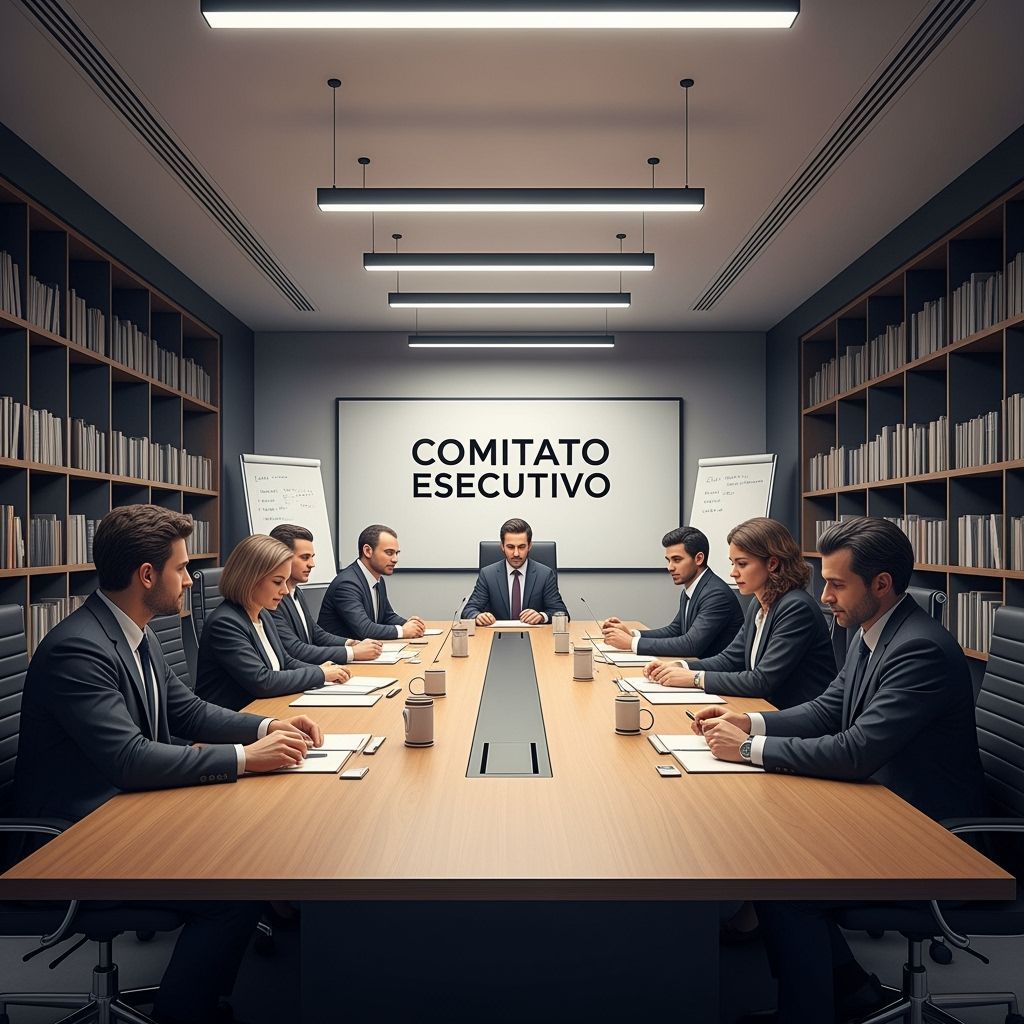 Executive Committee Meeting in Syd Mead Style