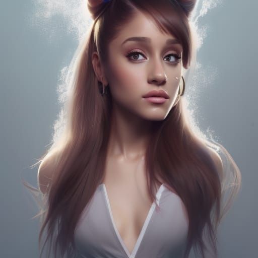 Ariana Grande Portrait in Artgerm Style