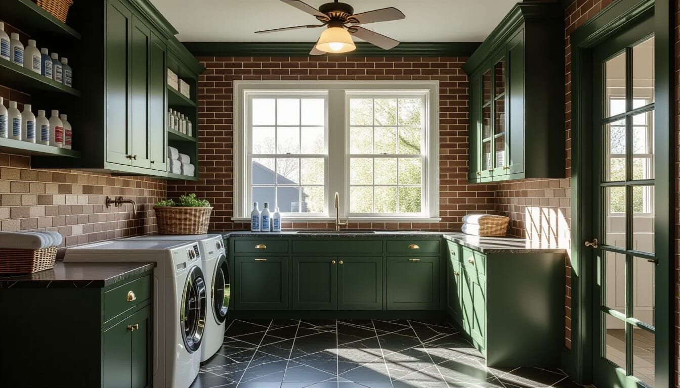 Victorian Laundry Room in Soft Light
