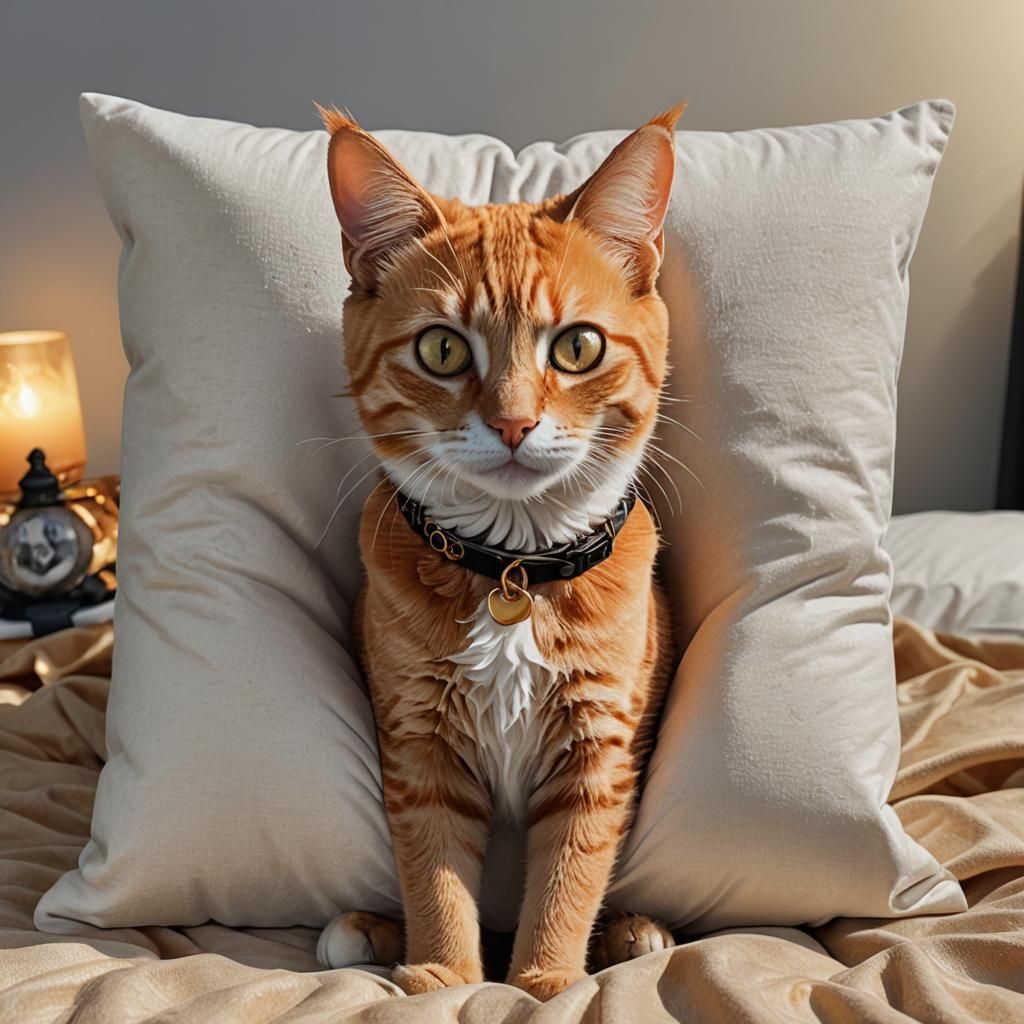 Hyperrealistic Cat Portrait in Splash Art Style