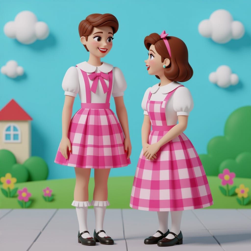 Cross-Dressed Young Man in Sci-Fi Setting