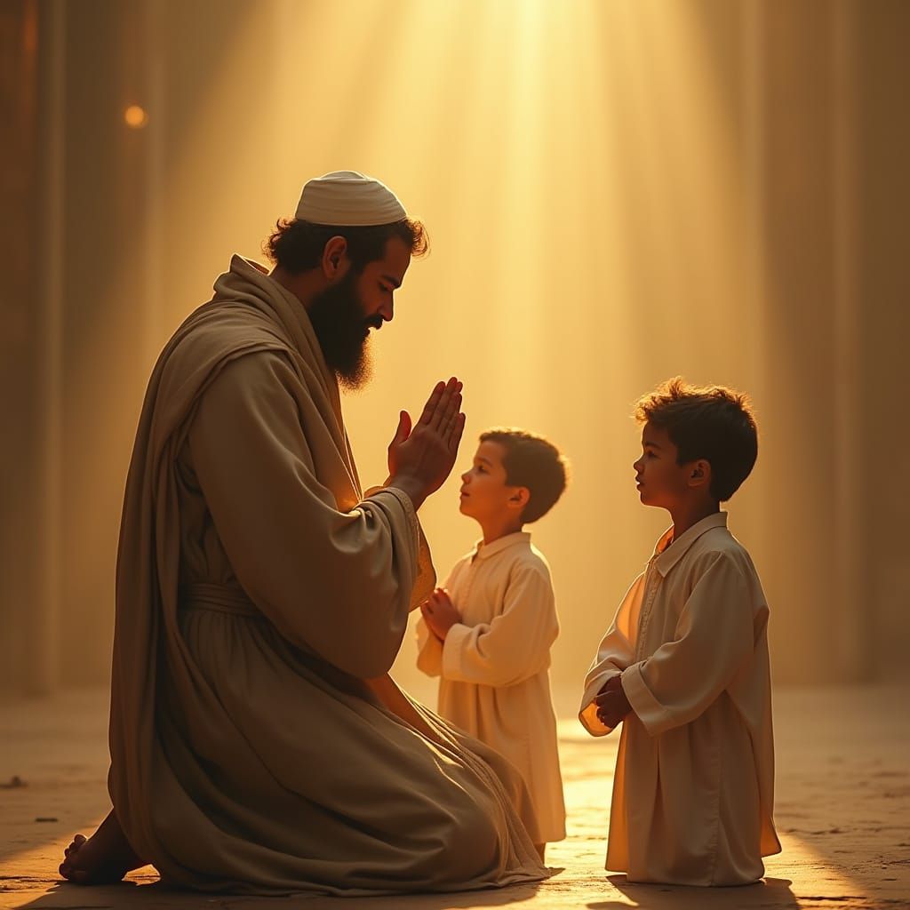 Devout Father's Prayer for His Sons