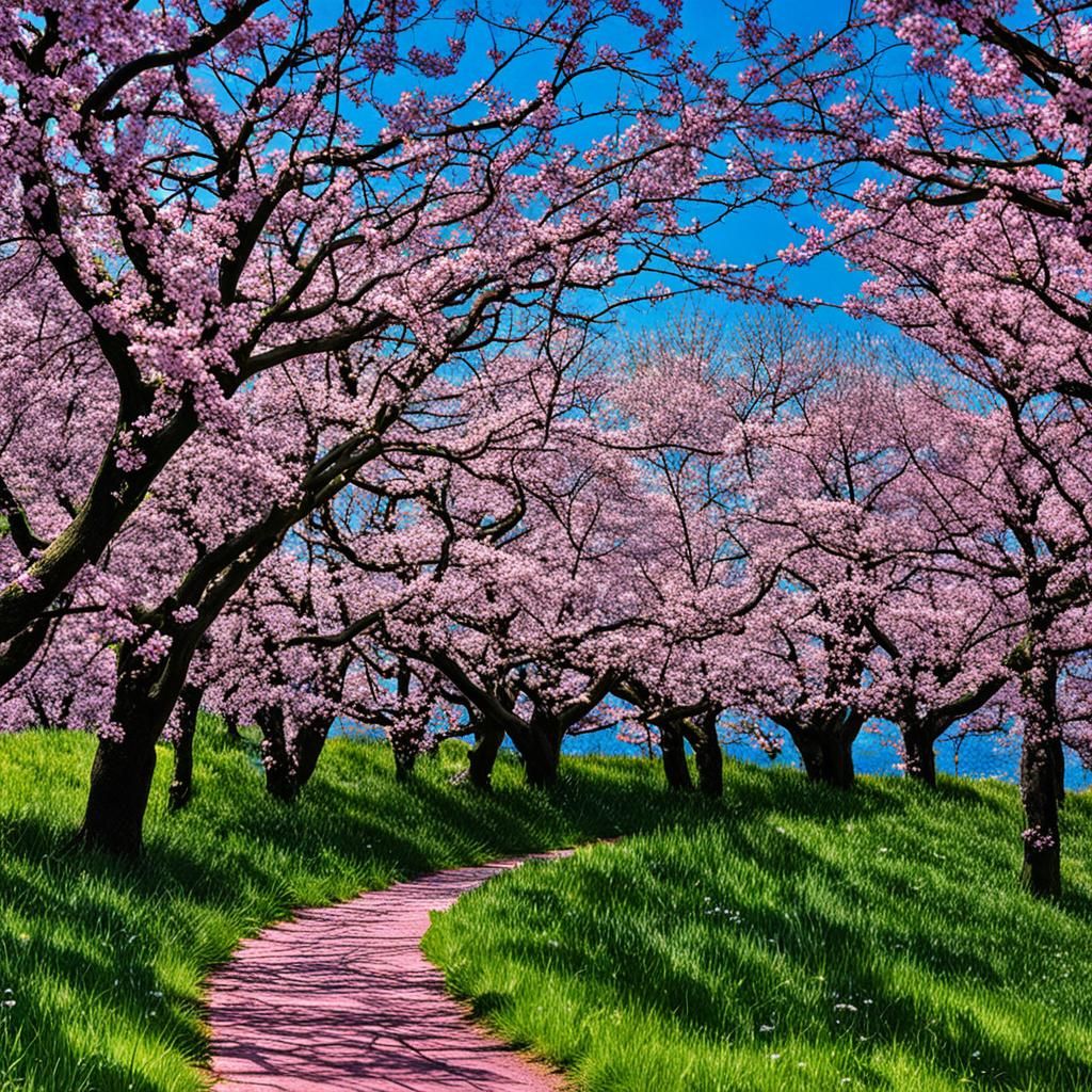 Ephemeral Cherry Blossoms Herald Spring