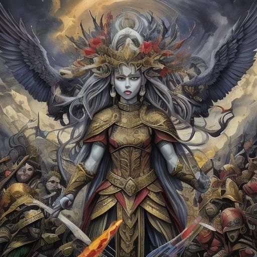 Samoan Goddess of War Rising from the Underworld