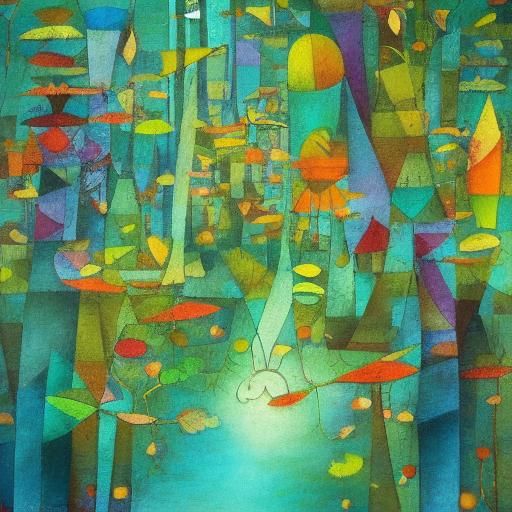 Enchanted Dreamscape with Musical Instrument, Ethereal Fanta...