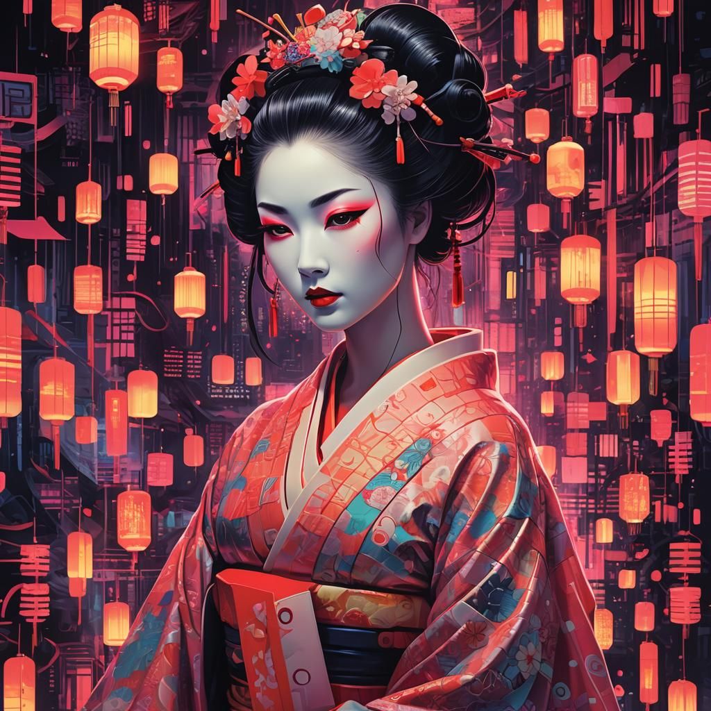 Portrait of a geisha 3