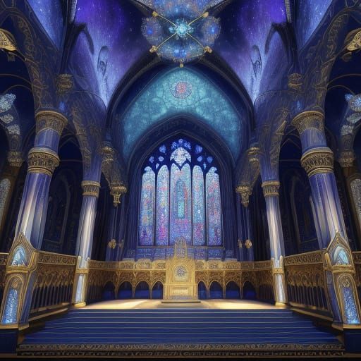 Crystal Synagogue: Ethereal Light in a Matte Painting