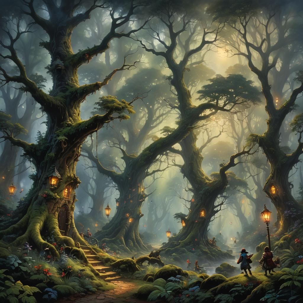 Goblin's Chase: Fairies and Pixies in Ethereal Forest