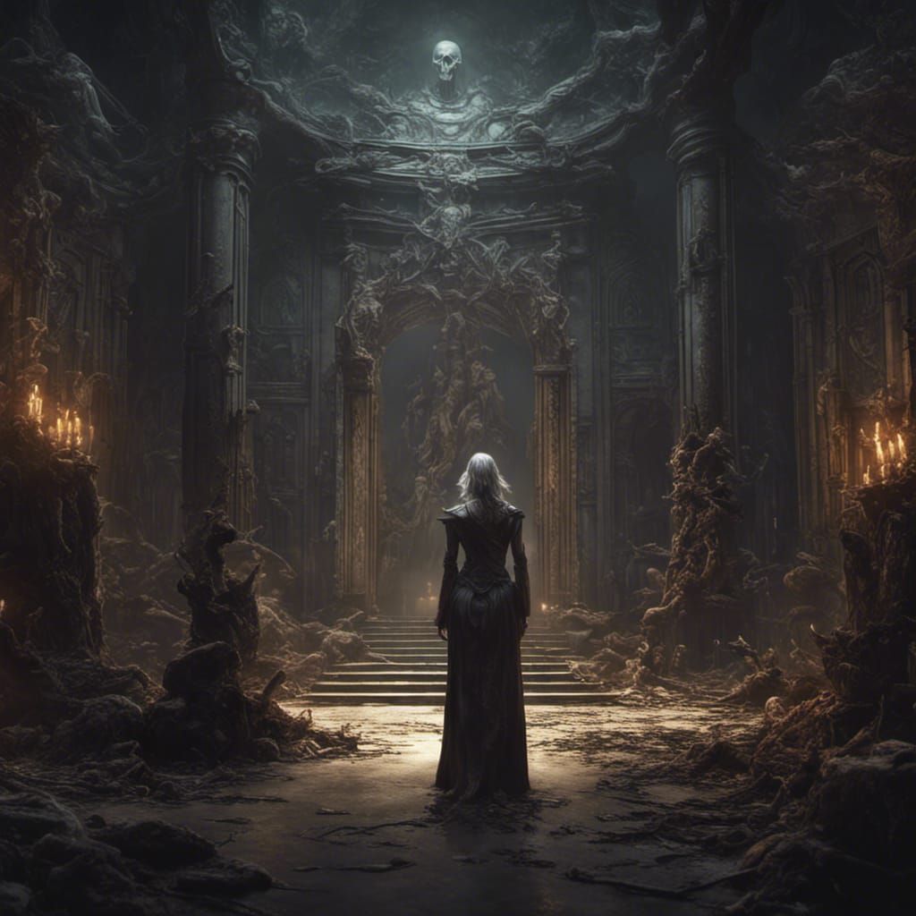 Mother Enters Soul Farm: Dark Fantasy Concept Art