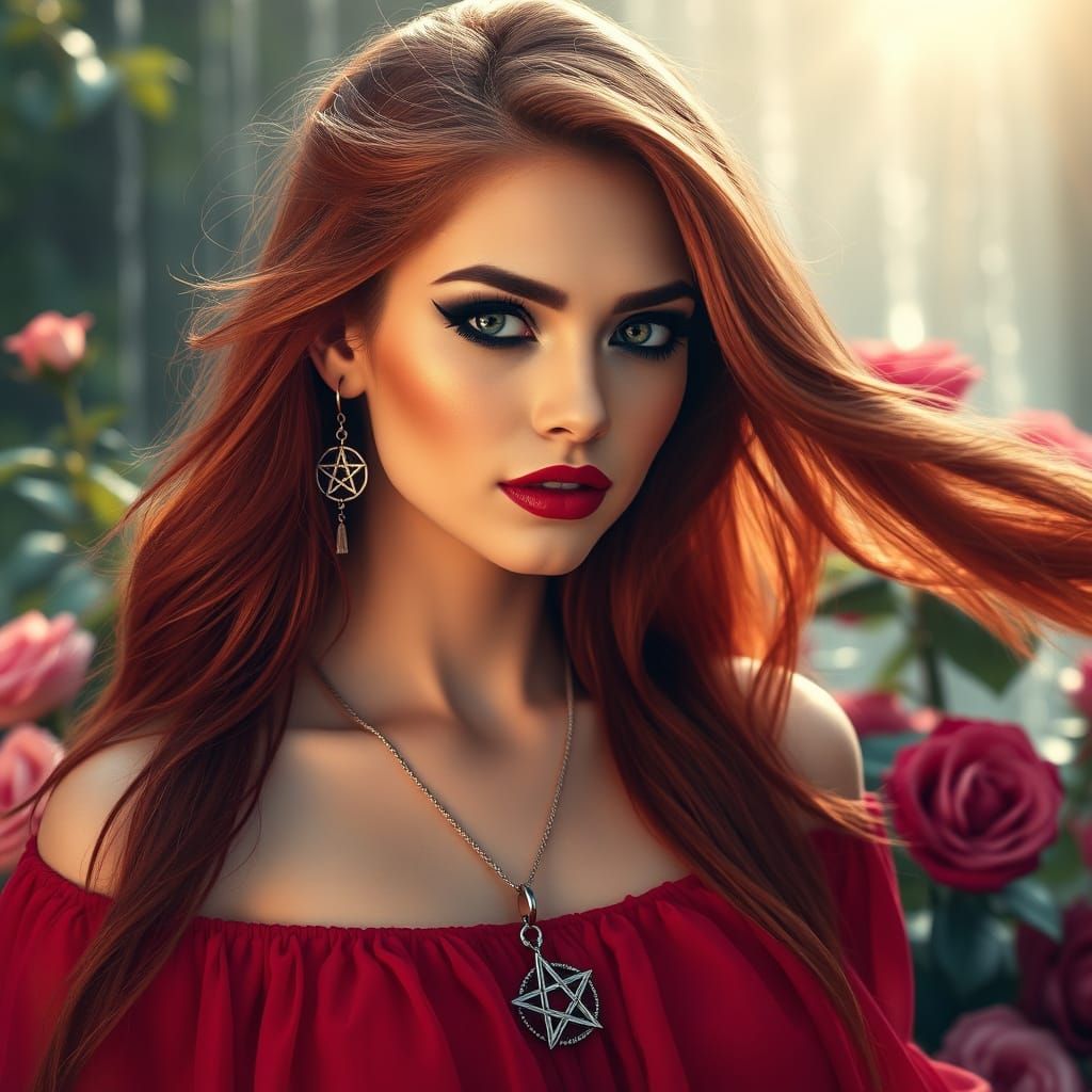 Goddess in Radiant Red