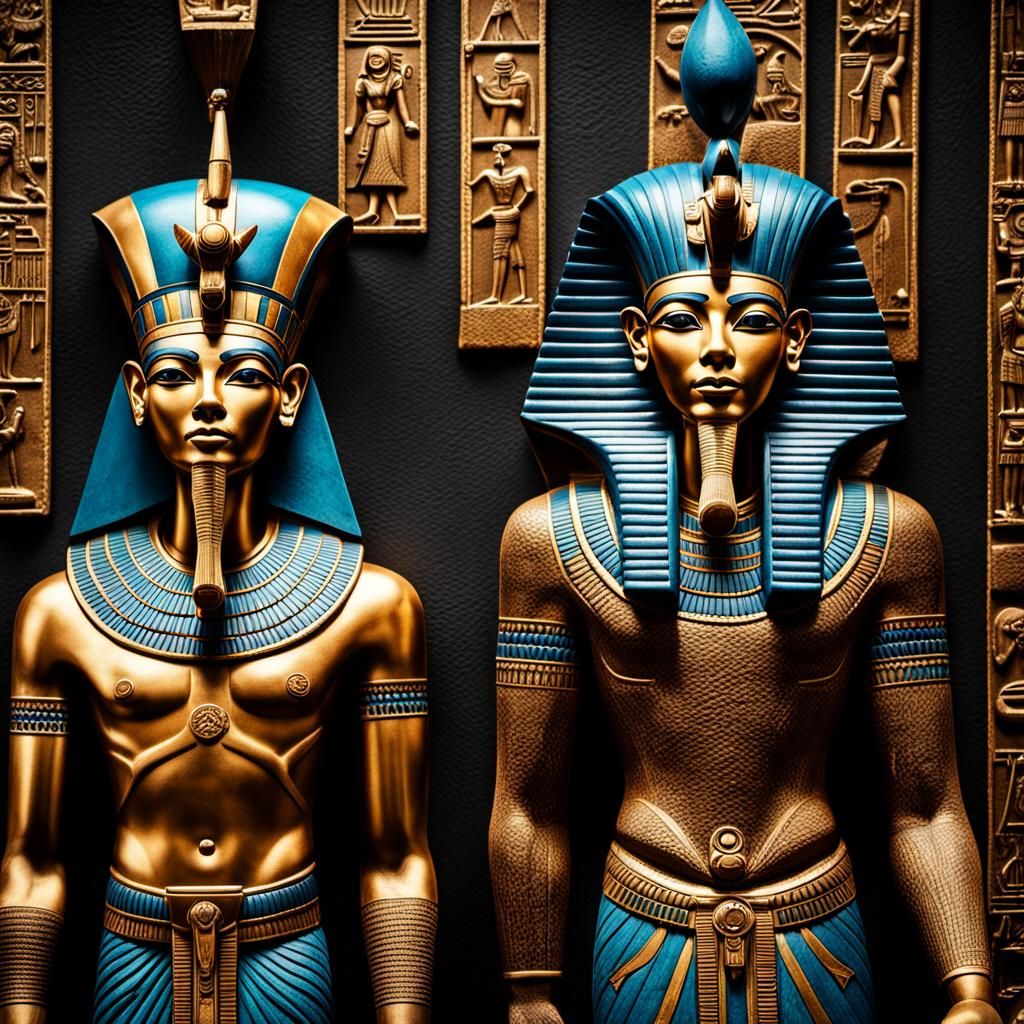 Hyperrealistic Ancient Egyptian Gods in HDR