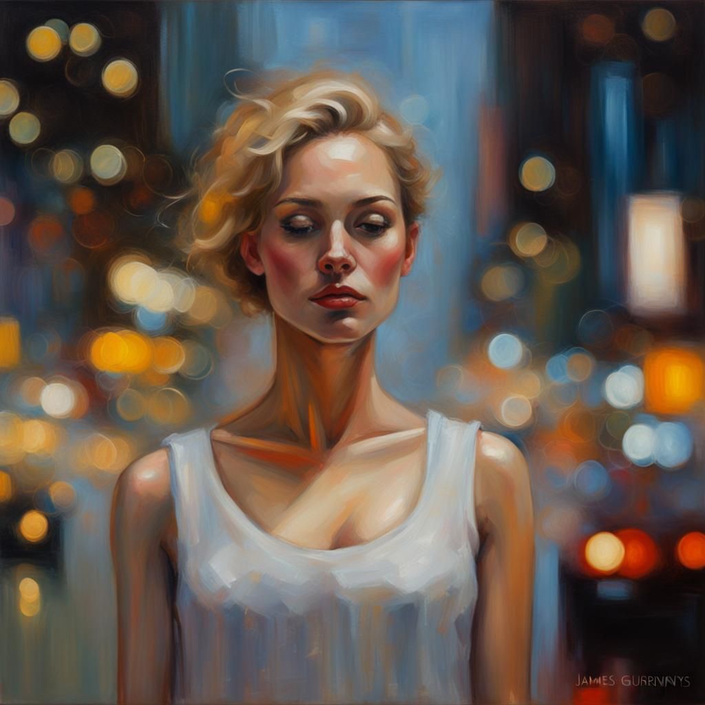 Bokeh Effect Oil Painting Inspired by Kearns and Gurney