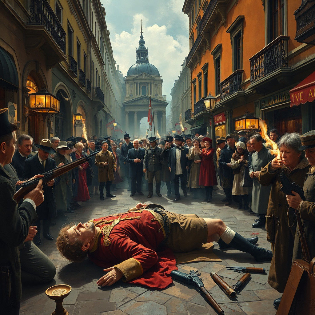 Two shots are fired and the archduke is dead