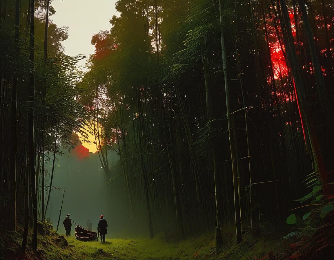 Surreal Night Scene Inspired by Klee and Griffiths