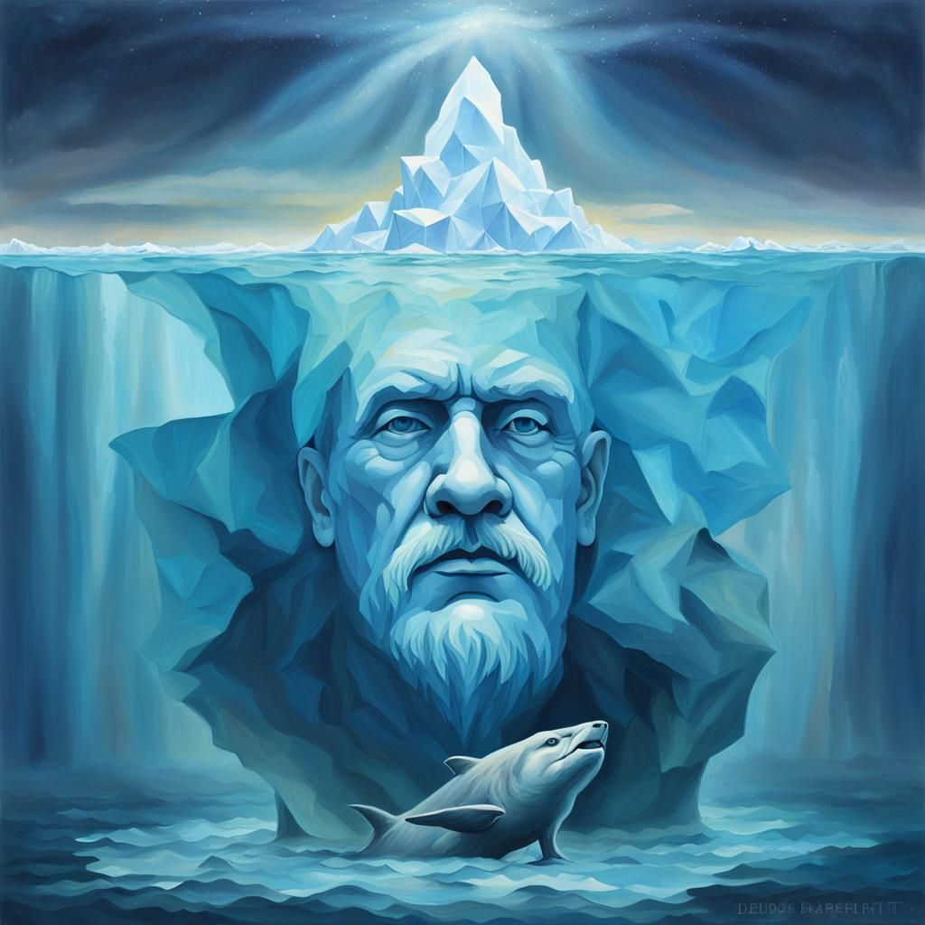 The iceberg : Freud : symbol of the conscious and unconscious