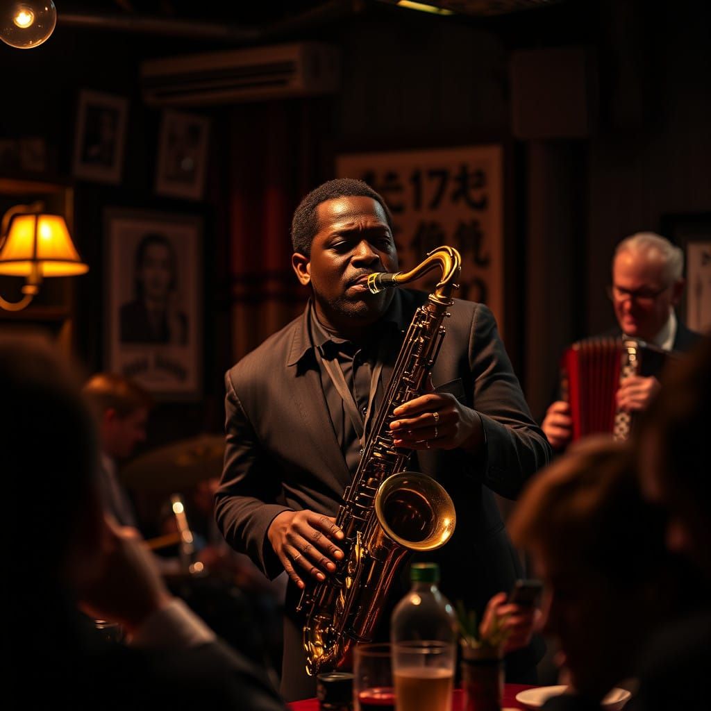 Charismatic Frontman Shines in New Orleans Jazz Bar in Moody...