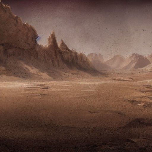 Post-Apocalyptic Desert Matte Painting