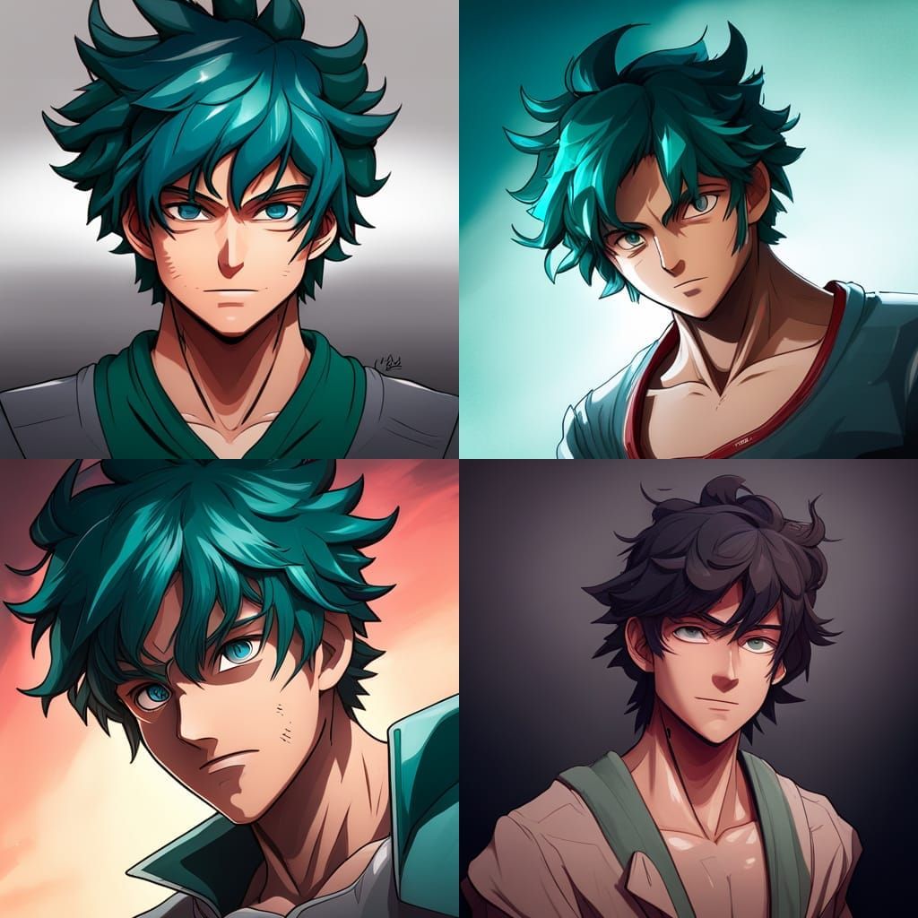 Detailed Portrait of Izuku Midoriya