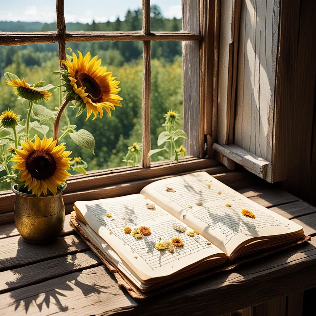 Nostalgic Summer Memories Captured in a Journal