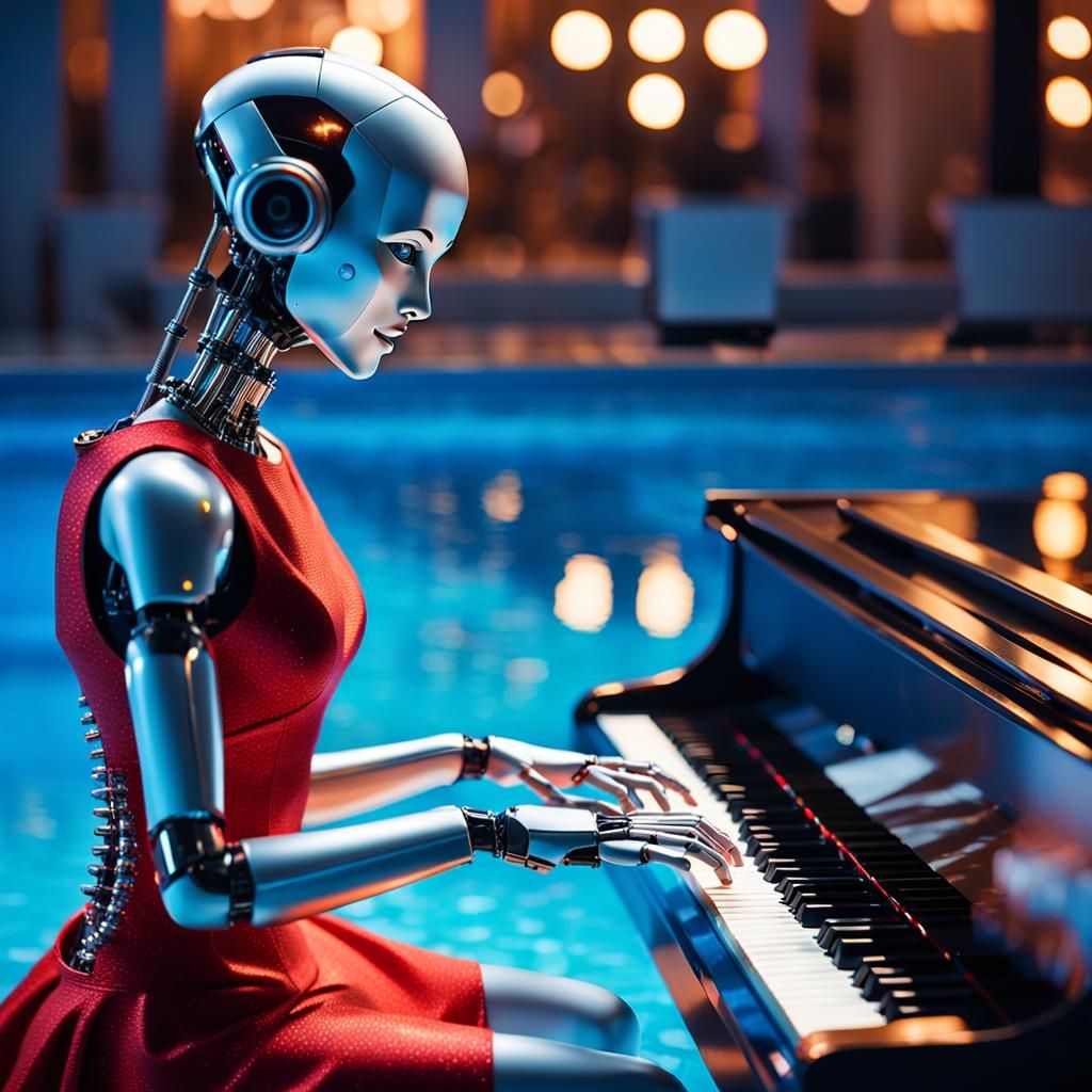 Beautiful Robot Concert: Hyperrealistic Photography in Golde...