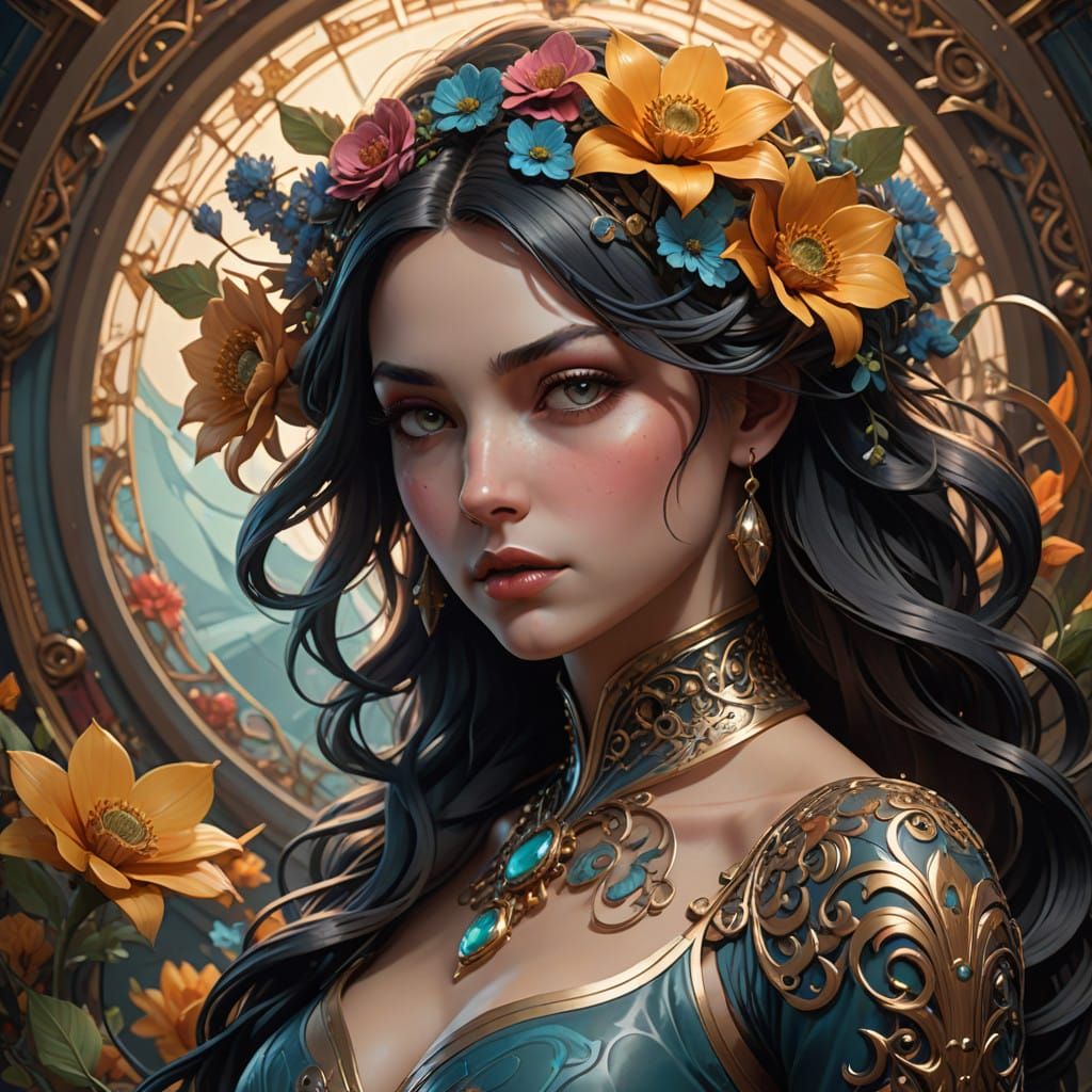 Whispers of Fantasy in Floral Majesty