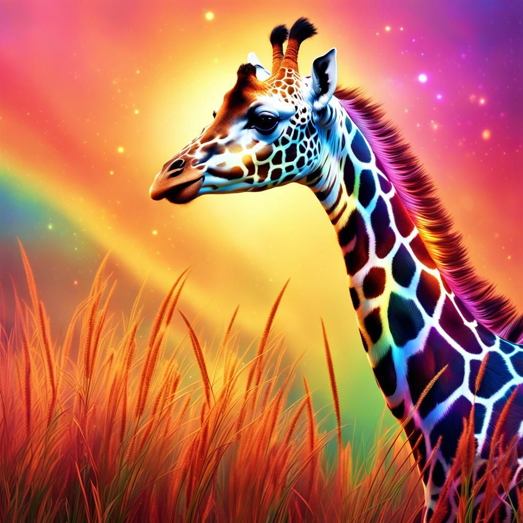 Rainbow Giraffe