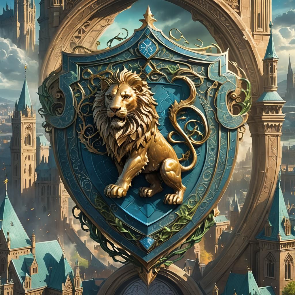 Mystical Manchester City Logo in Fantasy Art