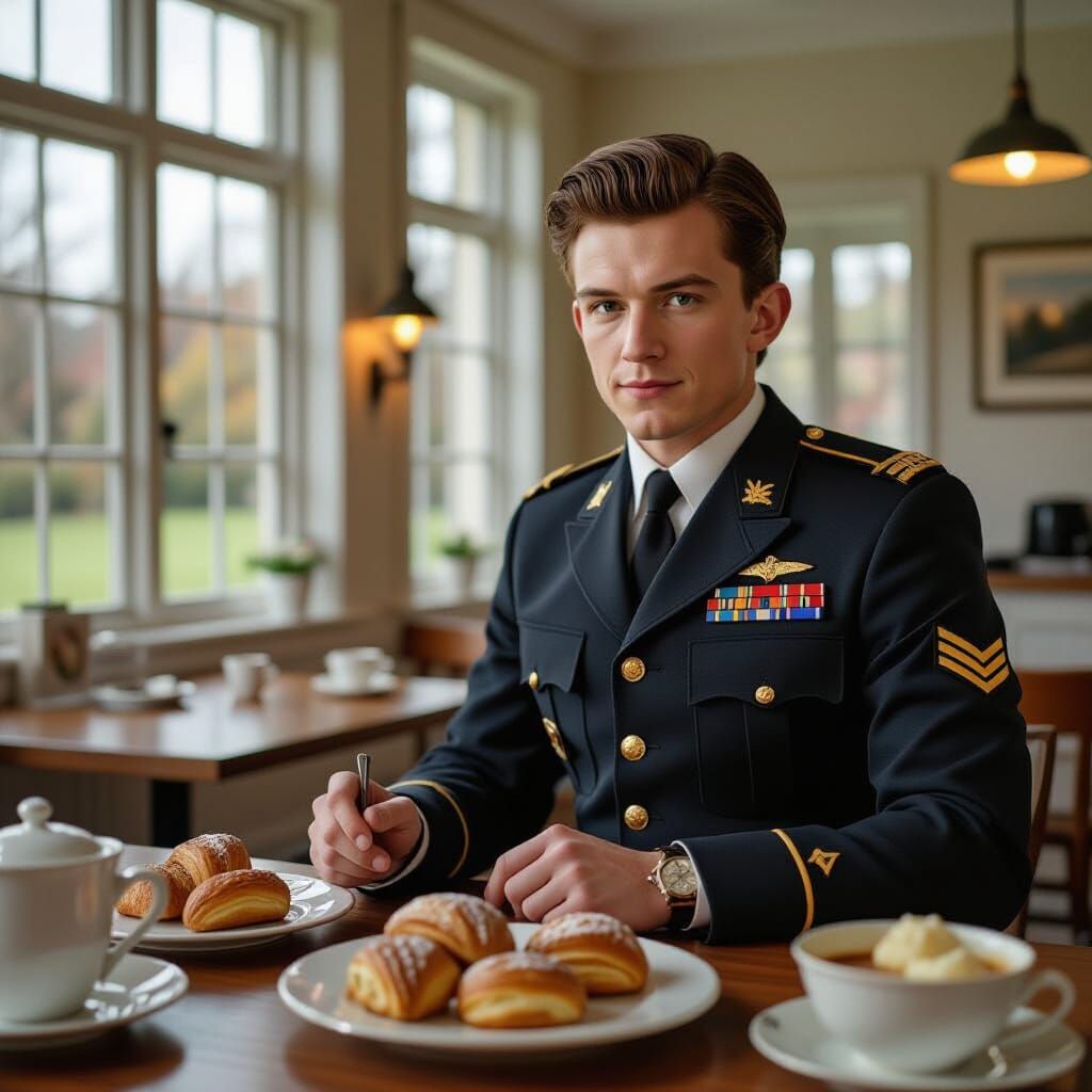 Tom Holland Serves Food in Manor Cafeteria