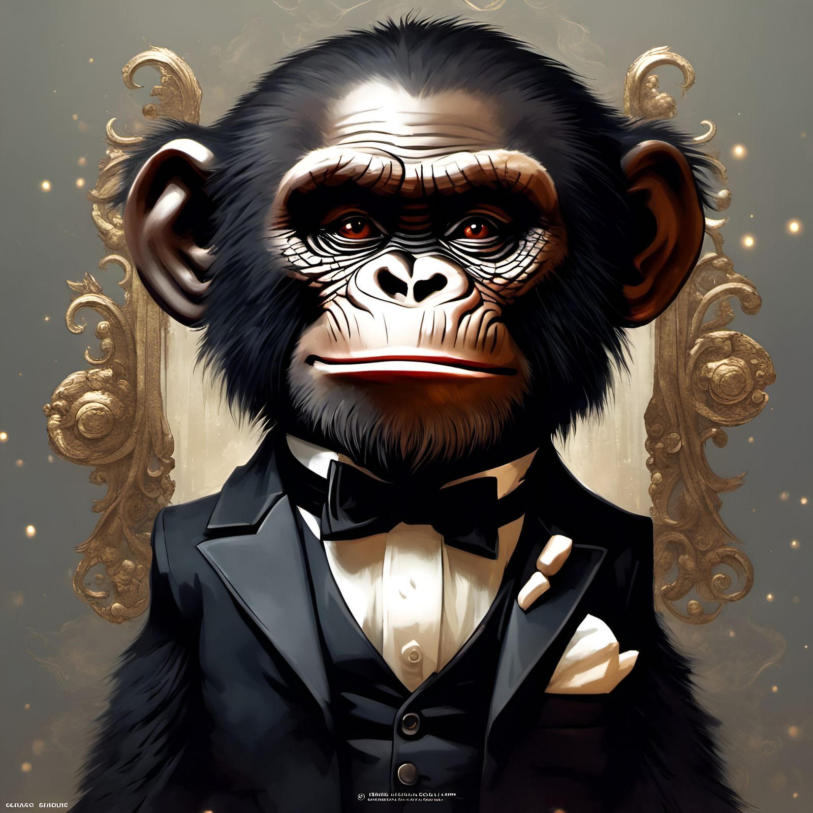 Chibi Gorilla as Abe Lincoln in Detailed 3D