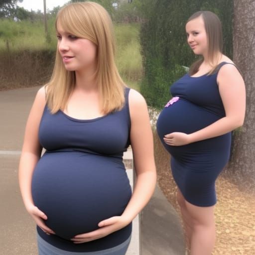 AI Image: Pregnant Girls in School Setting