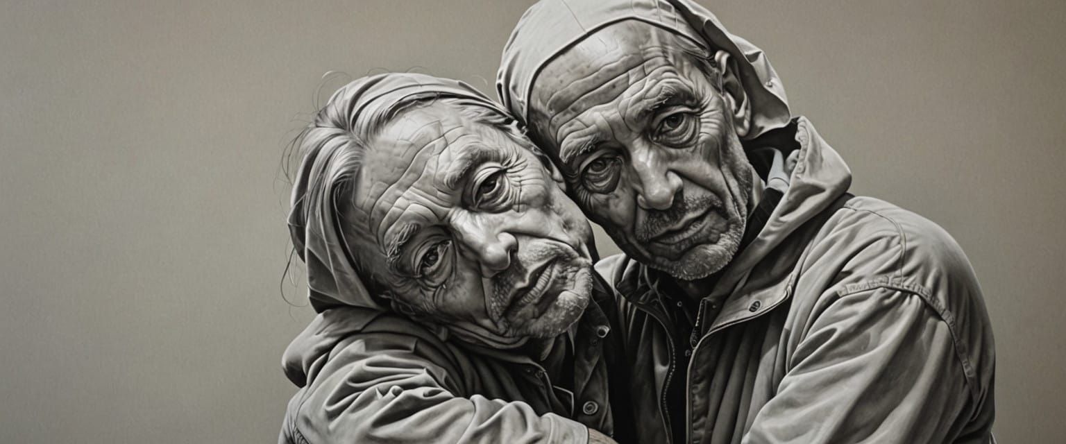 Surreal Hyperrealistic Portrait of Mysterious Strangers