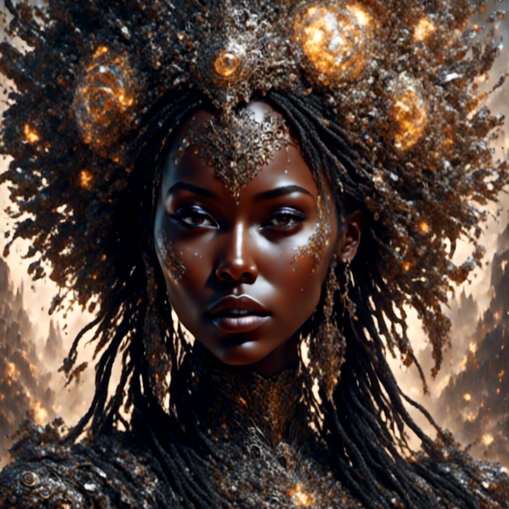 Heartbroken Woman Portrait in Hyperdetailed Style