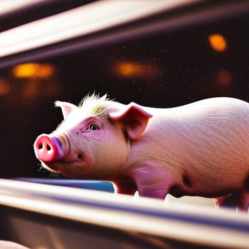 Pig's Space Adventure: A Photographic Journey