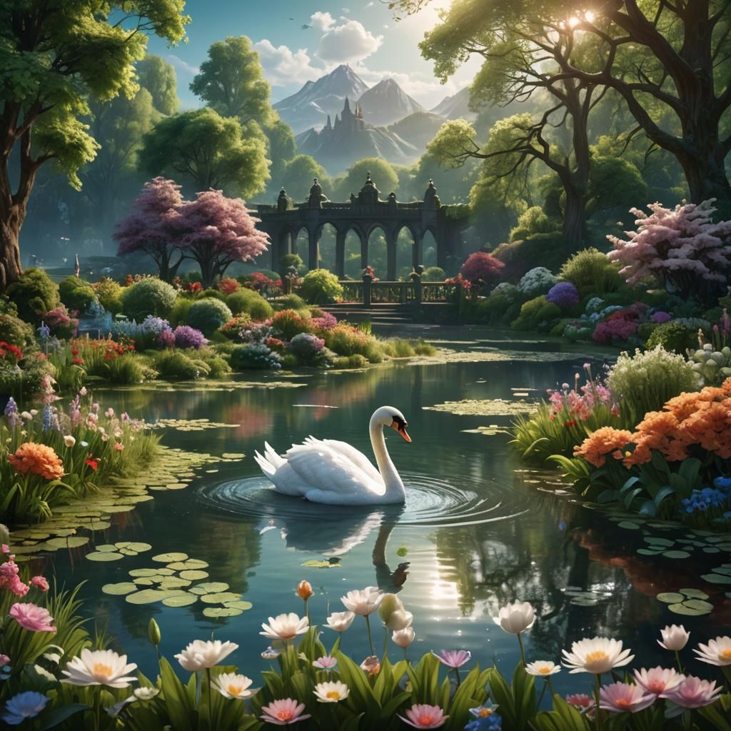 Swan Lake: Detailed Matte Painting in Unreal Engine