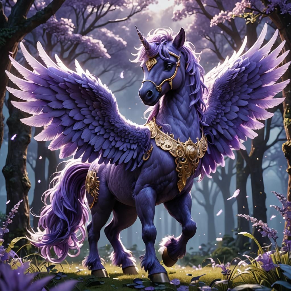 Purple pegasus