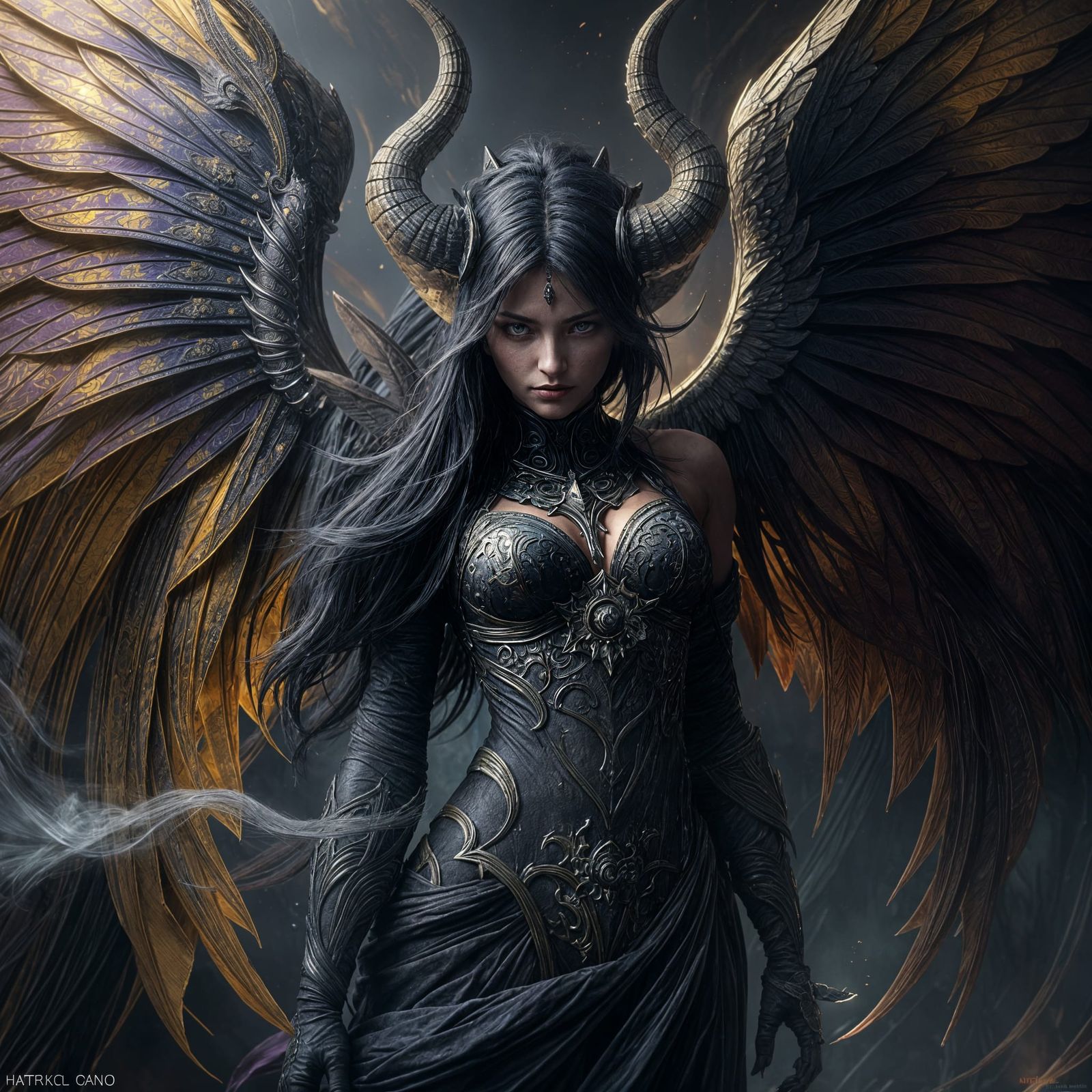Dark Fantasy Angel Demon Masterpiece in 8K Resolution