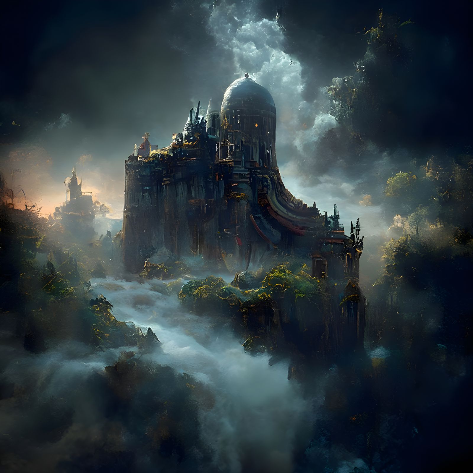 Steampunk Dark castle