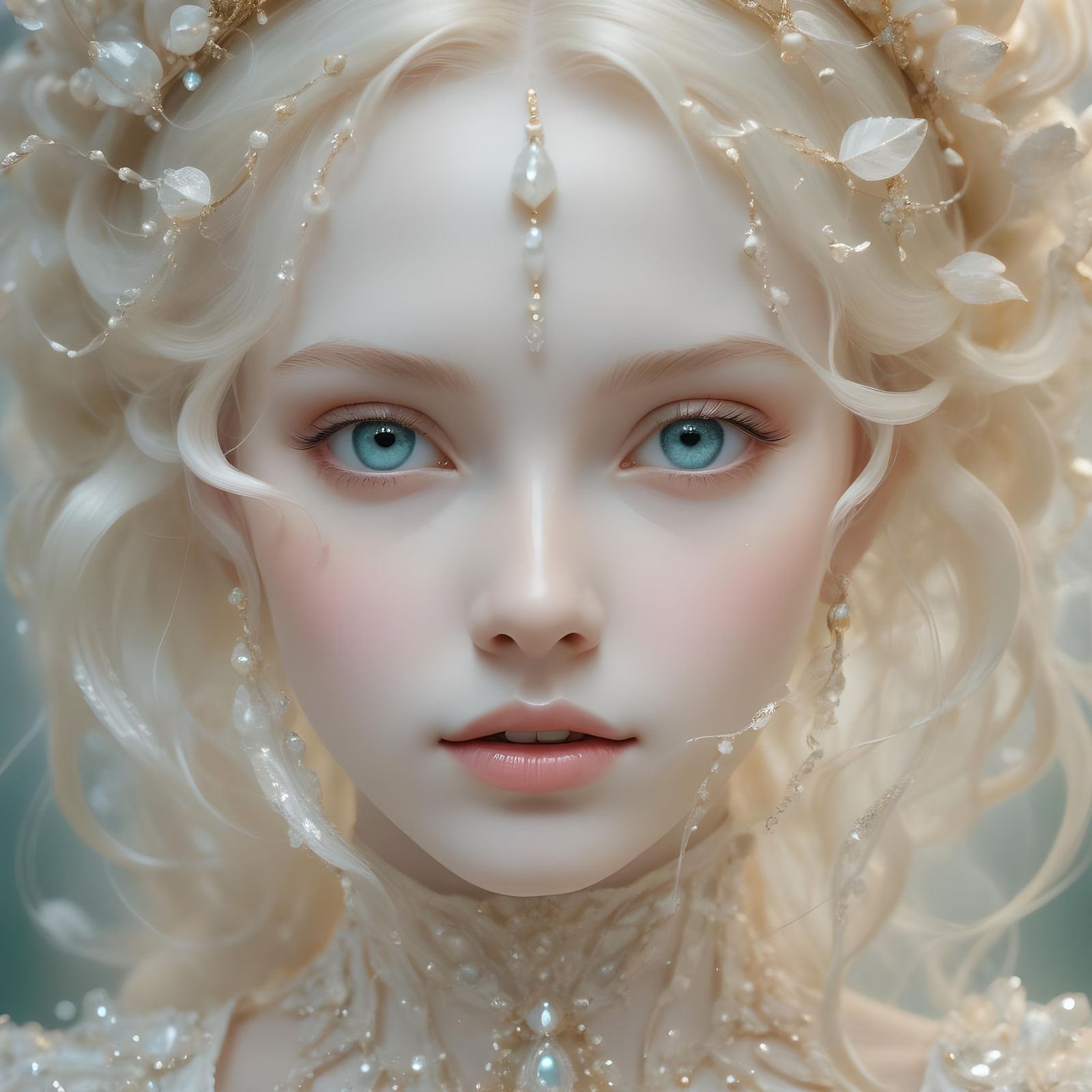Fairytale Portrait of Shimmering Beauty