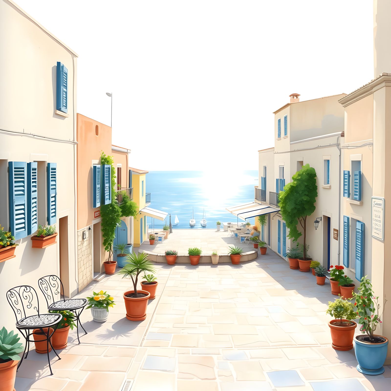 Marzamemi, Sicily: Watercolour in Summer Light