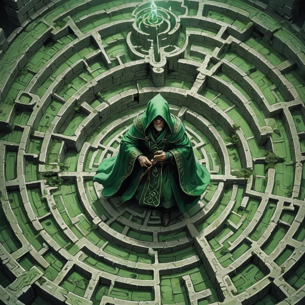 Crazy Mage in Desolated Labyrinth