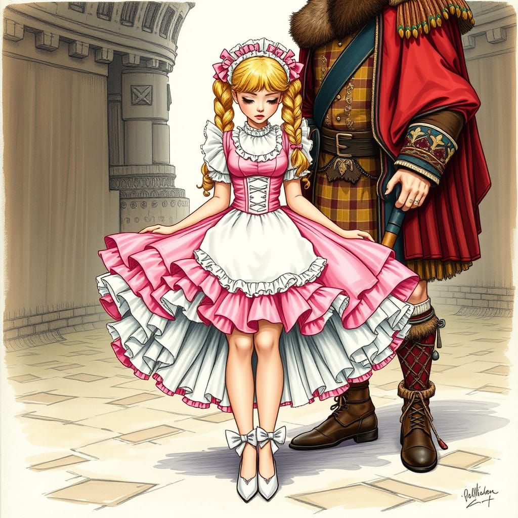 French Maid Meets Scottish King in Whimsical Union