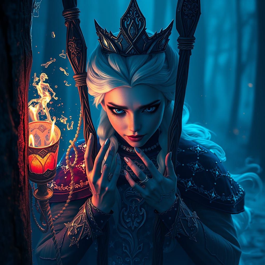 Ethereal Queen Trapped in a Dreamlike State